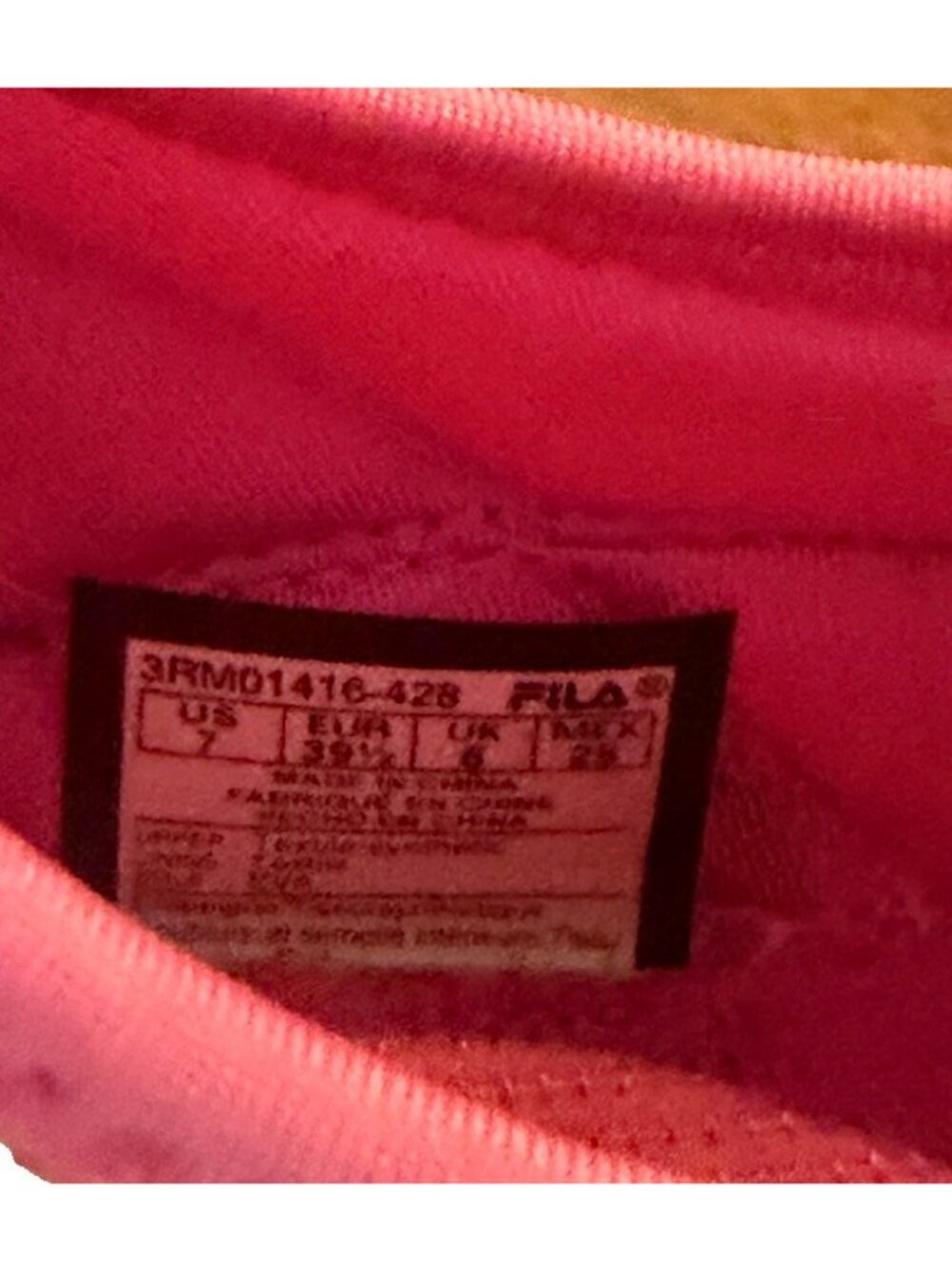 Fila Womens Tie Dye Slip On Sneakers Pink and Blue size 7 NEW! - Picture 5 of 6